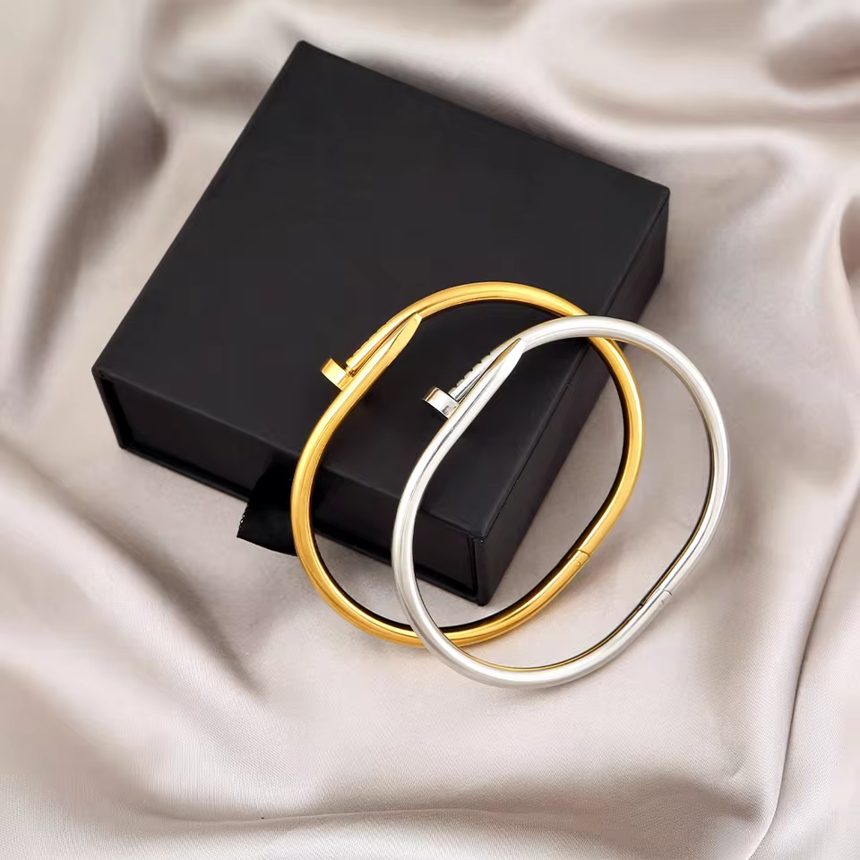 LuxeNail Minimalist Titanium Steel Bracelet - Image 3