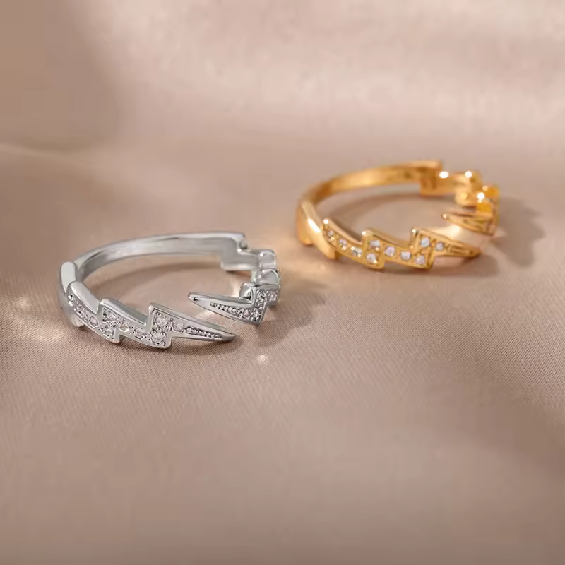 Celeste Vintage Open Zircon Ring for Women - Image 2
