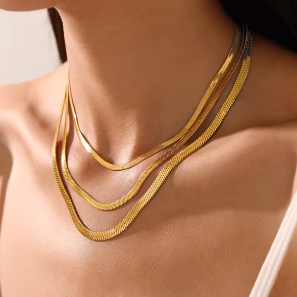 AureaChevron Gold Plated Choker Necklace - Image 5
