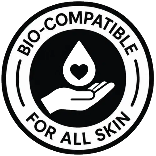 Bio-compatible Siya Ring stainless steel safety icon for sensitive menopausal skin.