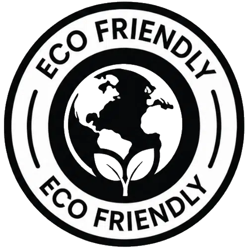 Sustainable eco-friendly manufacturing icon for medical-grade steel jewelry. Siya Ring.